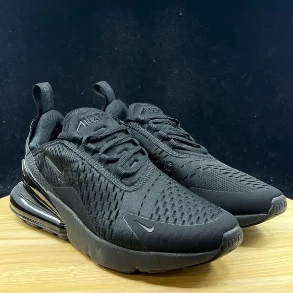 Nike Air Max 270 Triple Black Men's Sneakers Size 14 Black AH8050-005 NEW - Picture 5 of 9